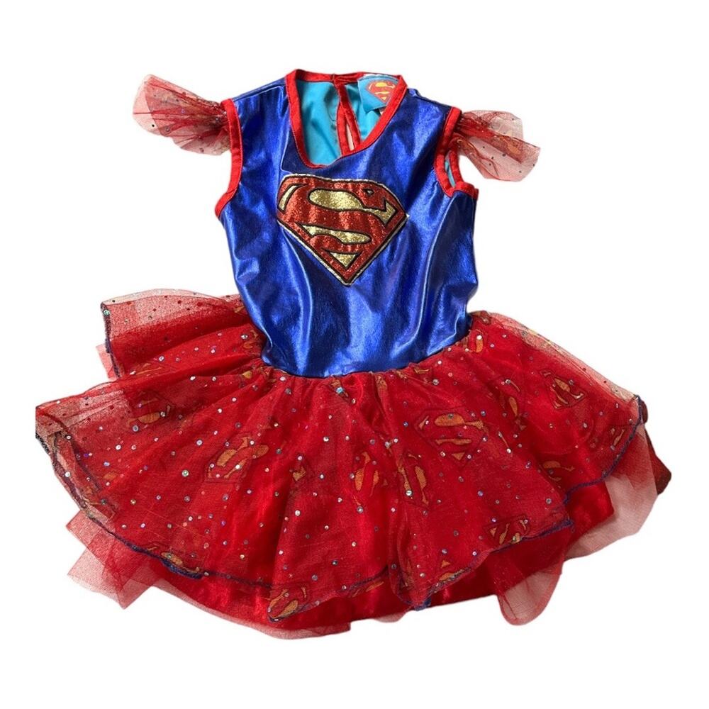 Rubie’s Supergirl Dress Costume Red Blue Size Small